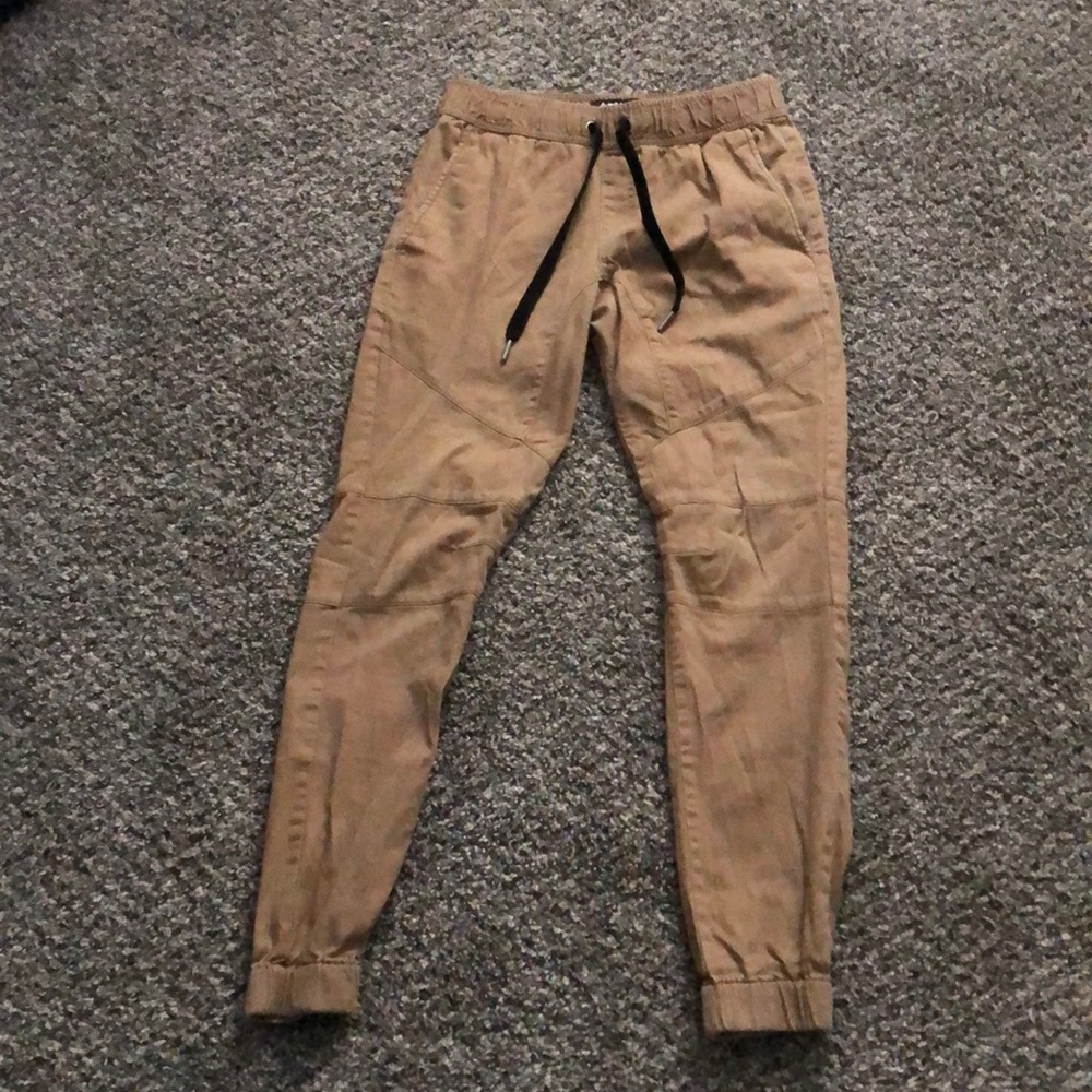 khaki joggers